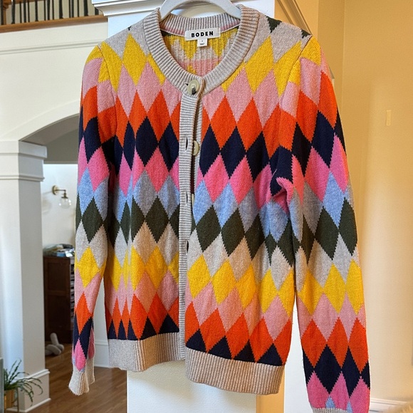 Boden Sweaters - Like New Boden Patterned Cardigan Sweater, Small